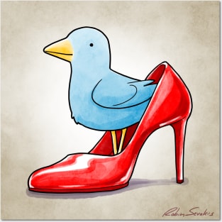 Fashion Bird - Heels Posters and Art
